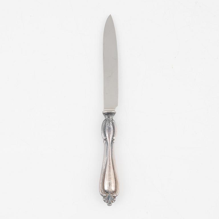 Bestick, 20 st, silver, bl a CG Hallberg, Stockholm 1955.