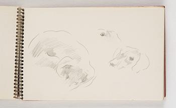 Lotte Laserstein, 10 små skissblock med teckningar.