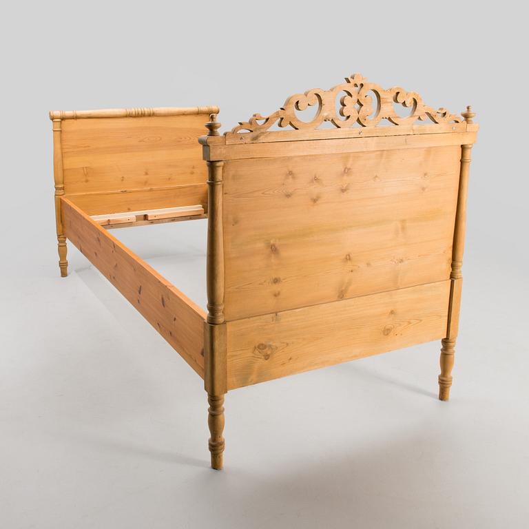 A late 19th century bed.