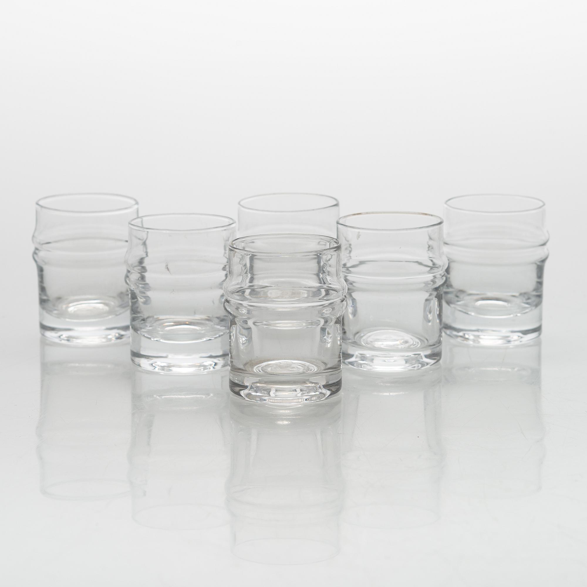 Timo Sarpaneva, set of 51 'Pisaranrengas' (Expanding rings) 2054 glasses for Iittala.
