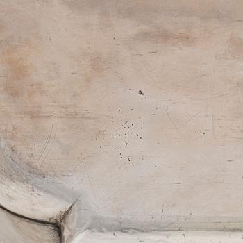 A French silver tray, maker's mark of Charles Mérite, before year 1892.