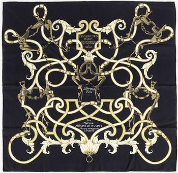 Hermès, scarf "L'instruction du Roy, en l'exercice de monter à cheval".