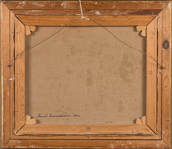 Emil Edvard Danielsson, öljy kankaalle, signeerattu ja päivätty 1940.