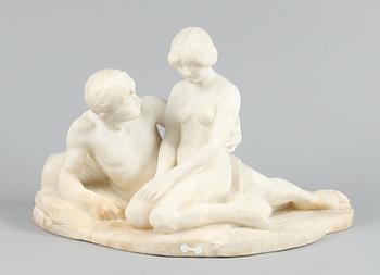 STEPHAN SINDING, skulptur, marmor, sign.