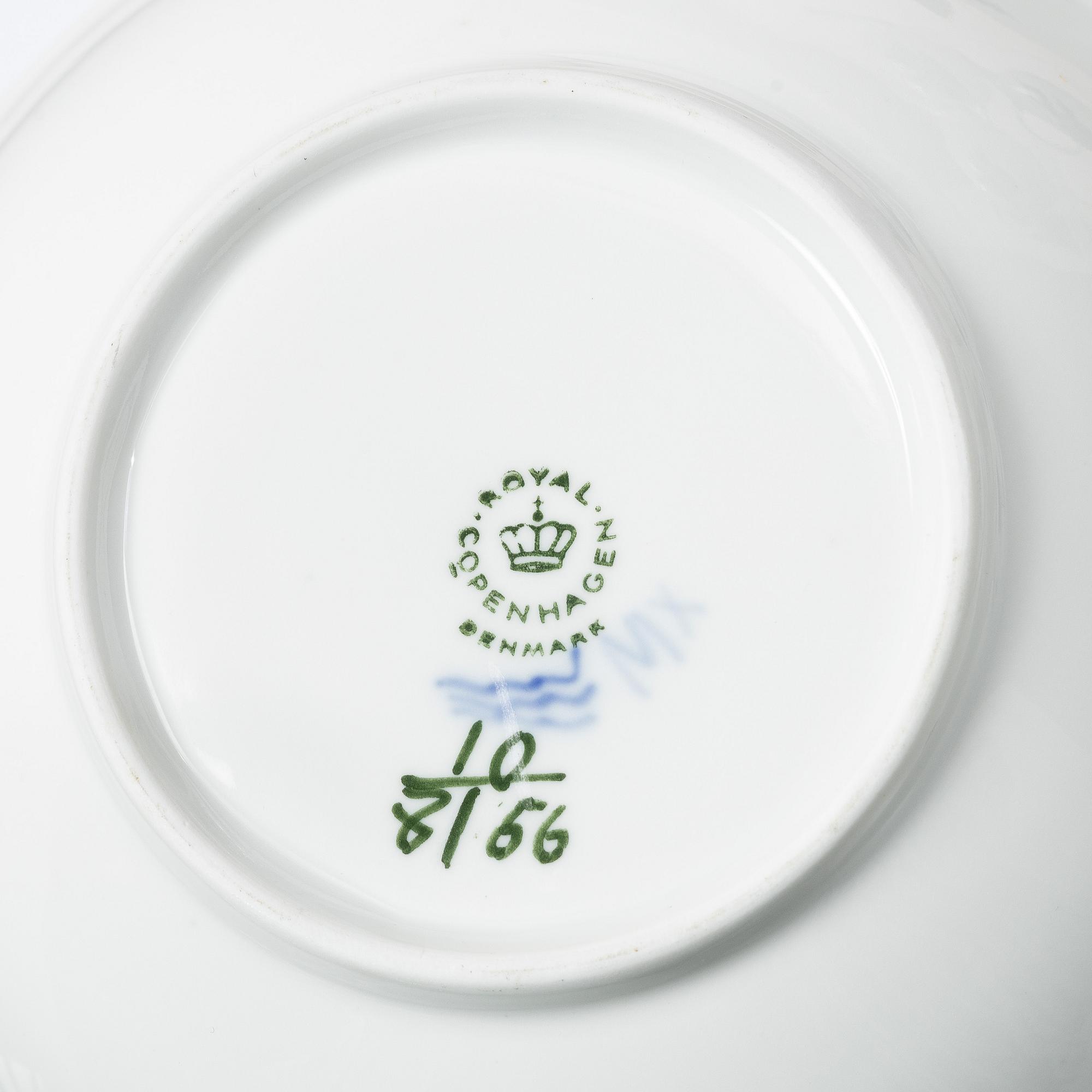 Royal Copenhagen, A 50-piece porcelain 'Blue Flower' coffee and tea service, Denmark.
