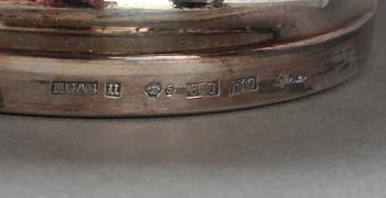 SKÅL PÅ FOT, silver, MGAB, Löfman, Uppsala 1980.