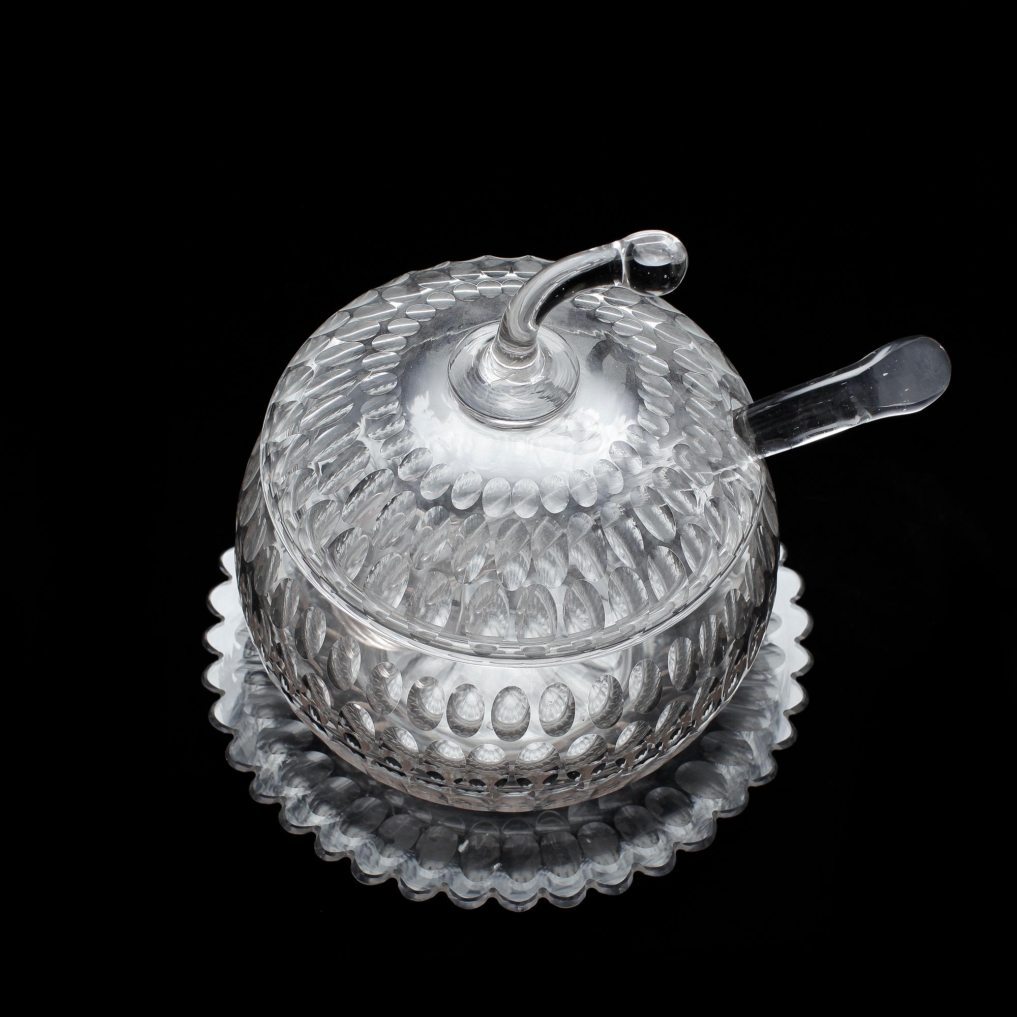 BÅLSKÅL, FAT OCH SLEV, glas, 1900-tal.