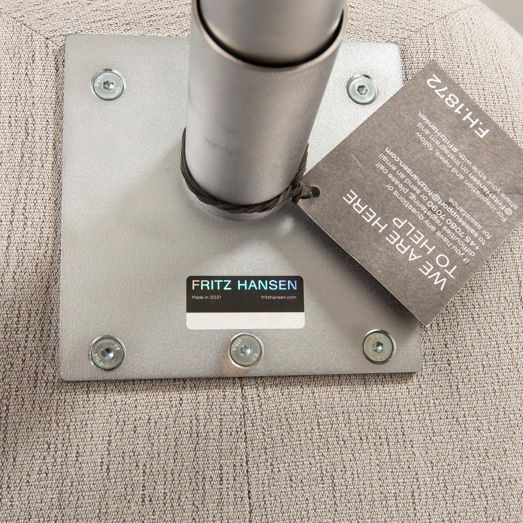 Arne Jacobsen, armchair, "The Swan", Fritz Hansen, designed in 1958, marked with ID number.