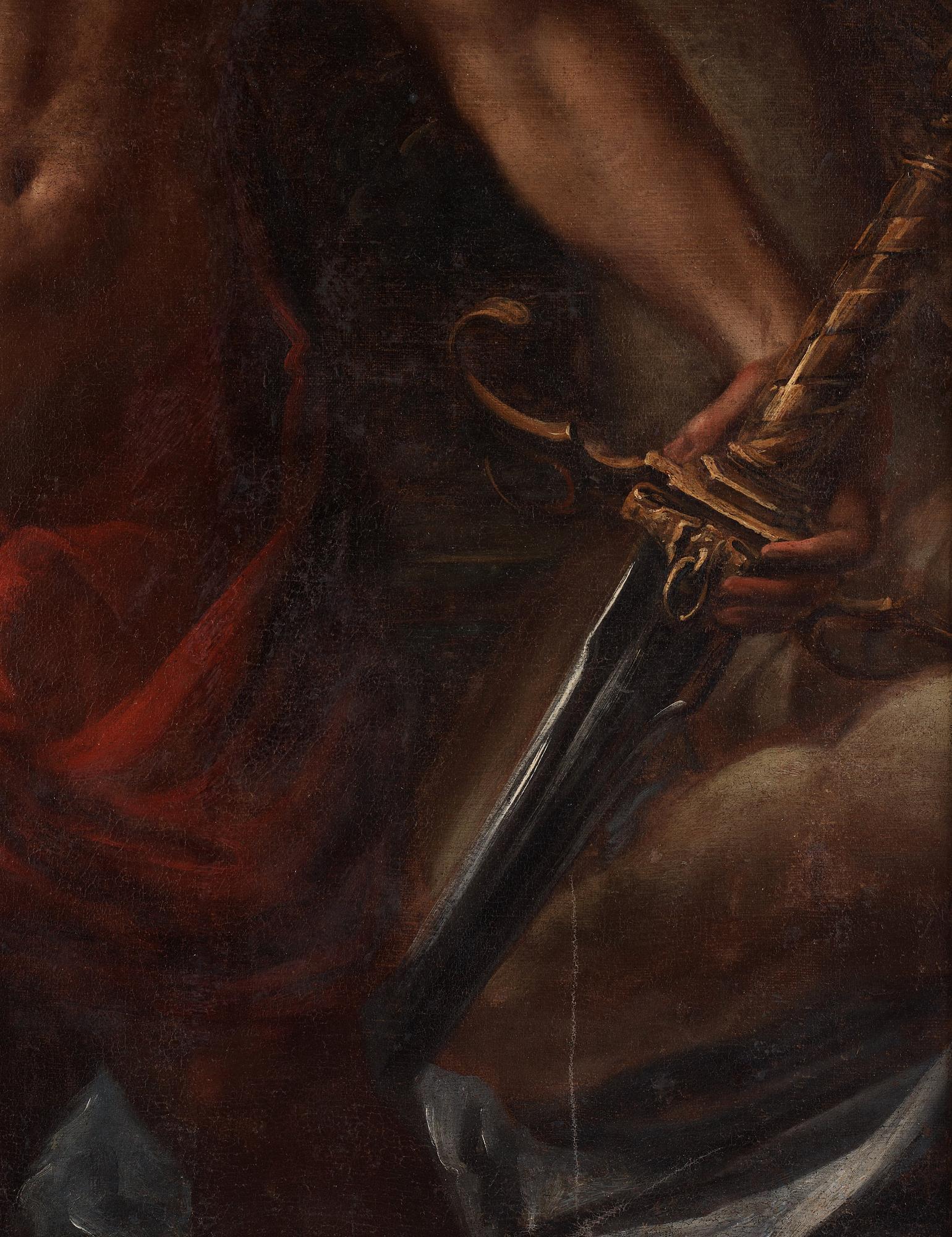Guido Reni Follower of, David with the Head of Goliath.