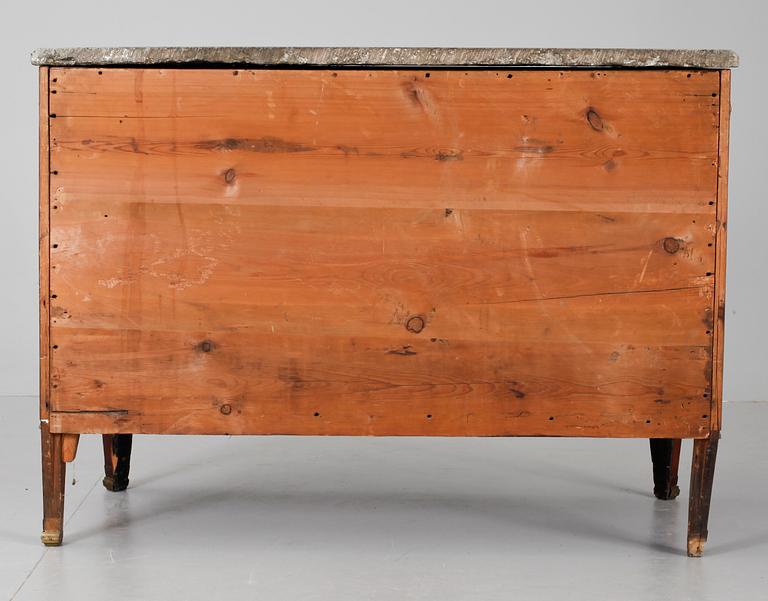 A Gustavian commode by J. Hultsten, not signed.