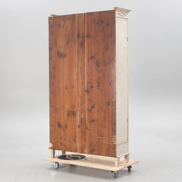 A Gustavian style display cabinet, circa 1900.