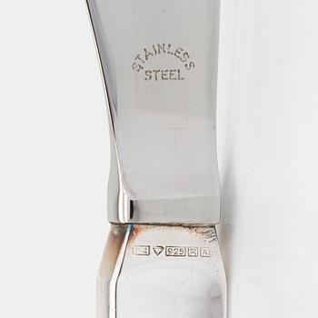 A 72-piece sterling silver cutlery set, 'Diplomat', Kultateollisuus Turku 1978.