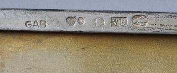 PARTI SILVER, 7 delar, bla Danmark, Sverige, Italien. 1900-talets mitt/senare del.