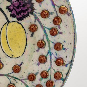 Birger Kaipiainen, Decorative dish, ceramic, signed Kaipiainen Arabia.