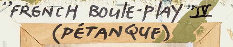 Ardy Strüwer, collage/olja på duk, signerad samt daterad 2006 a tergo.