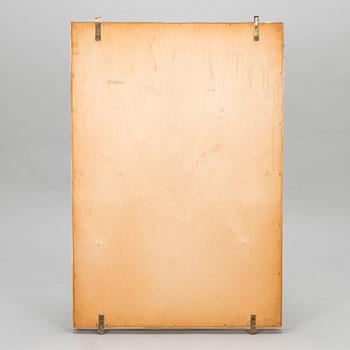 A 1950s three-part dressing mirror.