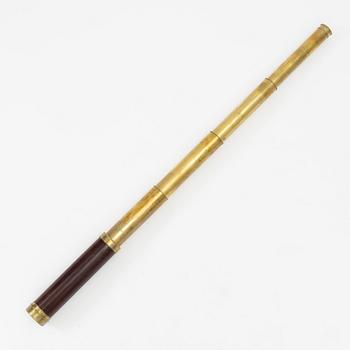 A cased telescope, 19th century, marked Dollond London.