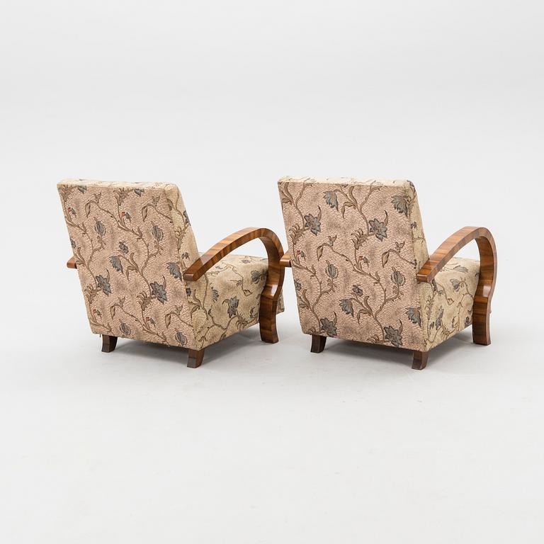 Fåtöljer ett par Art Deco 1900-talets första hälft.