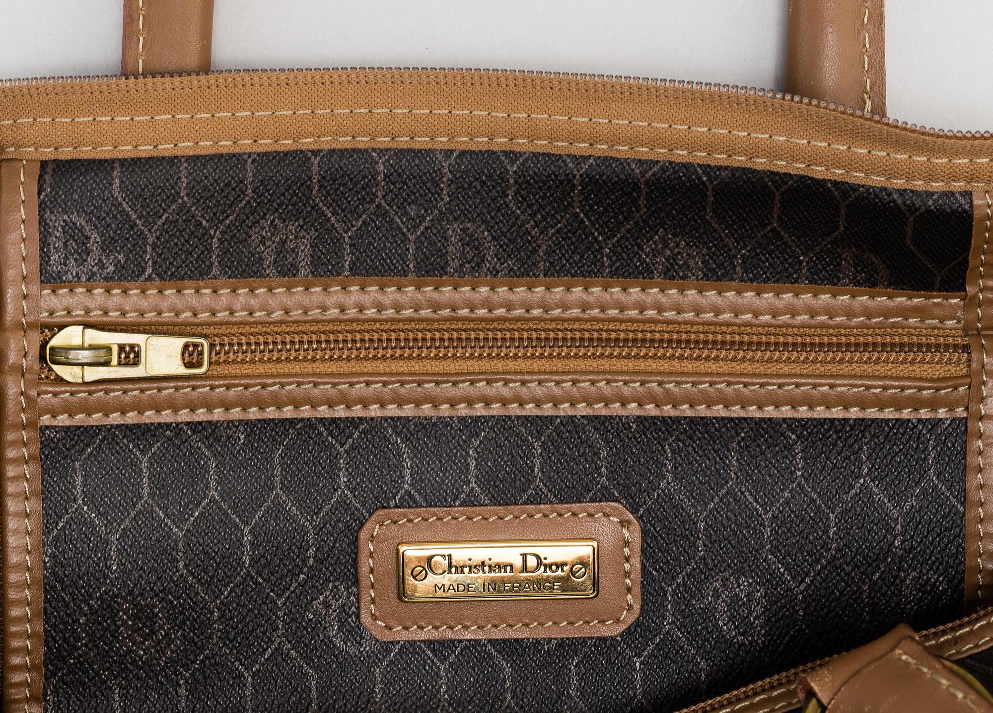 CHRISTIAN DIOR, a monogram canvas bag.
