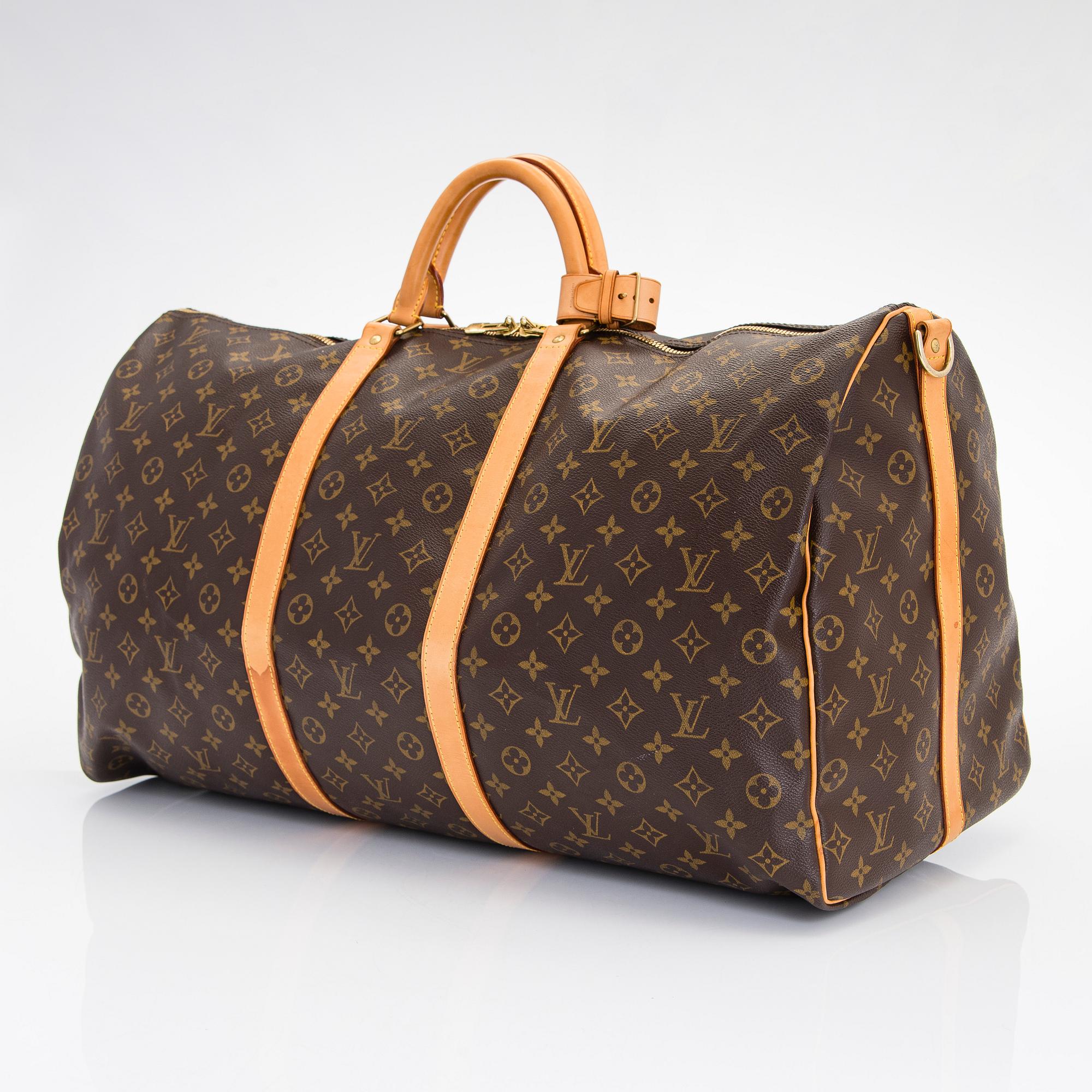 Louis Vuitton, a Monogram Canvas 'Keepall 60 Bandoulière' weekendbag.