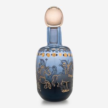 Sini Majuri, skulptur, glas, "Remember to live remember Bacchus". Signerad Sini Majuri 2024.