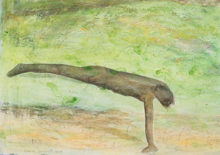 Kaisu Koivisto, acrylic, signed and dated 1987.