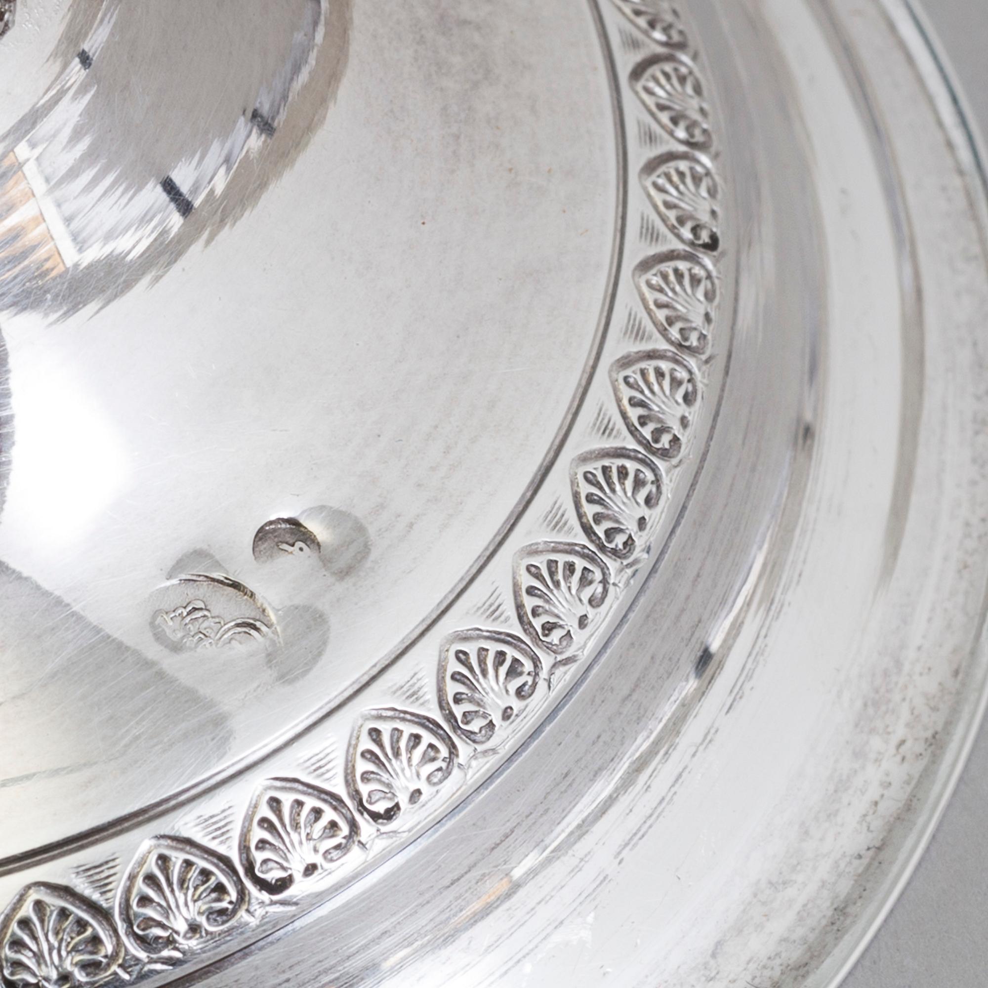 A silver bowl from the Ottoman empire, probably. Total weight 189 grams.