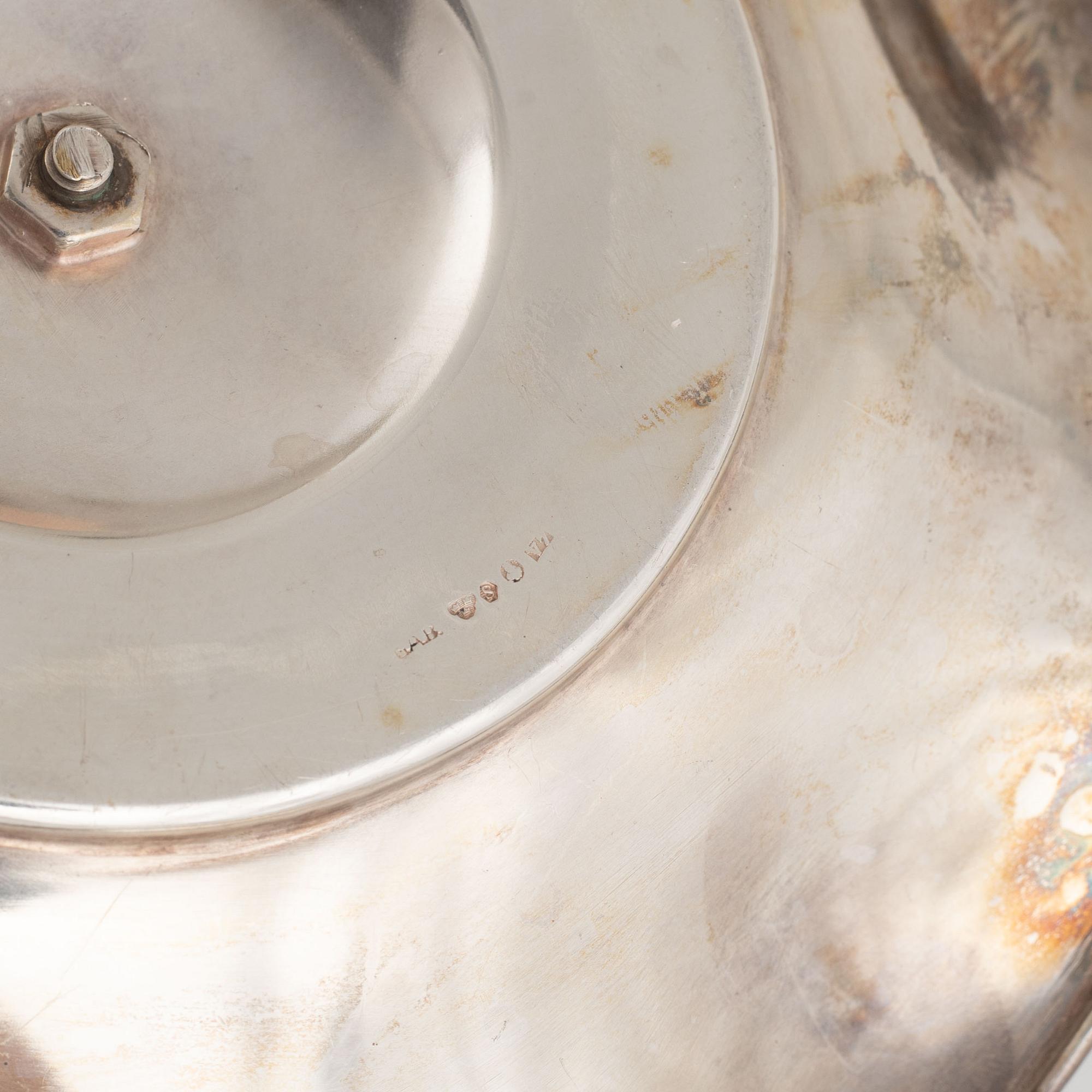 Såsskål, silver, GAB, Stockholm 1923.