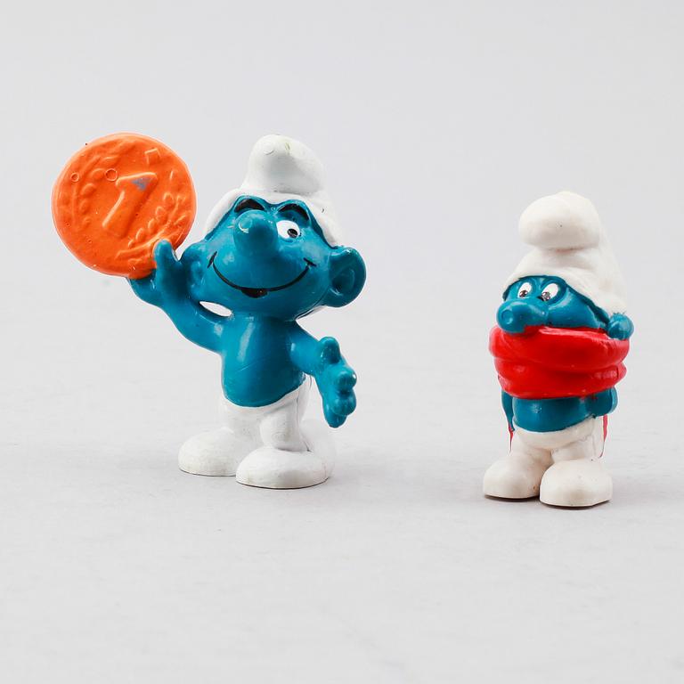 SMURFAR, 36 stycken, 1970/80-tal.
