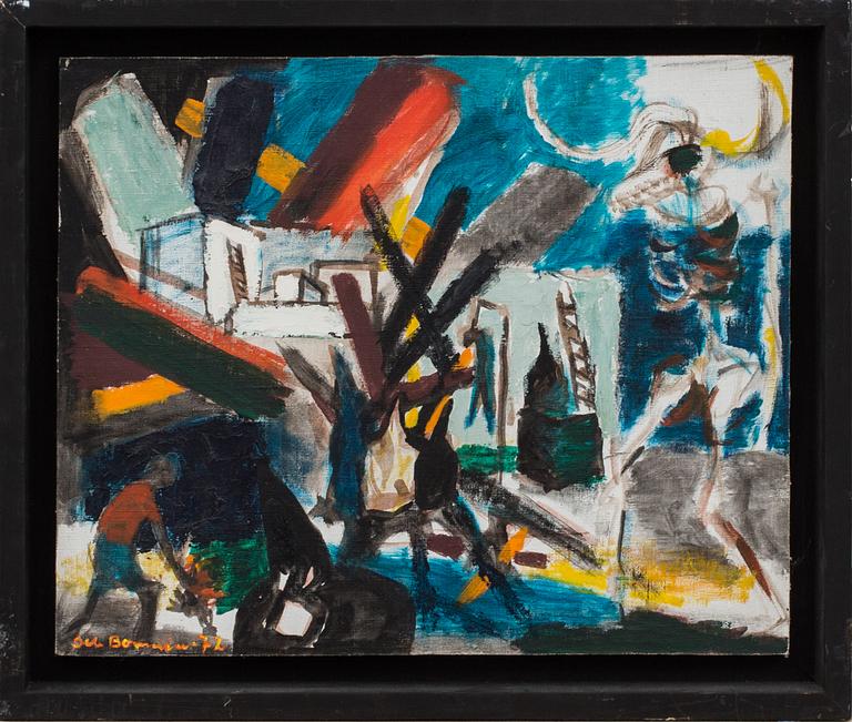 OLLE BONNIÉR, olja på duk, signerad och daterad -72.