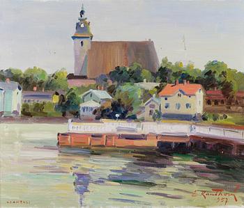 ERIK RAUTHOVI, oil on canvas, signed and dated 1957.