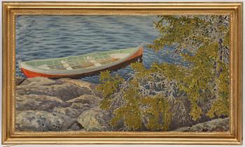 Gustaf Fjaestad, Eka by the stones.