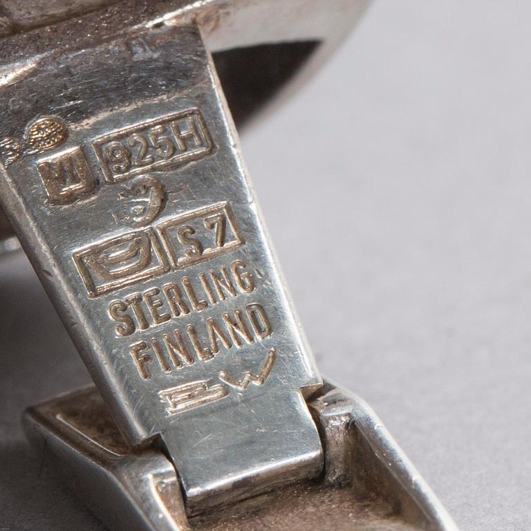 MANSCHETTKNAPPAR, ett par, sterlingsilver, Björn Weckström, Finland, 1971.