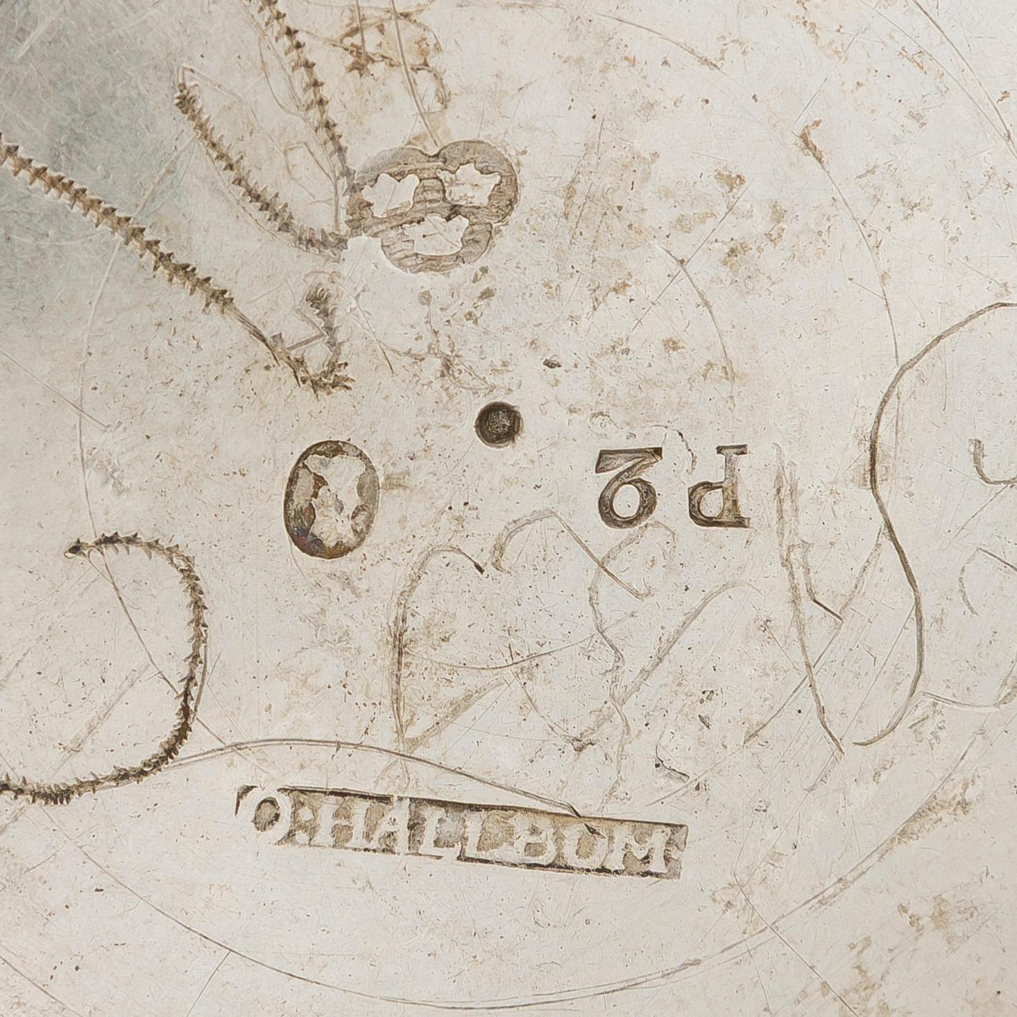 A parcel-gilt silver cup, maker's mark of Olof Hellbom, Stockholm 1797.