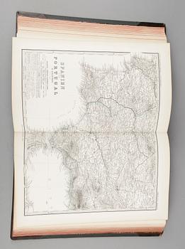 ATLAS, Stielers Handatlas (efter Adolf Stieler, 1775–1836). 95 kartor, tryckt 1881.