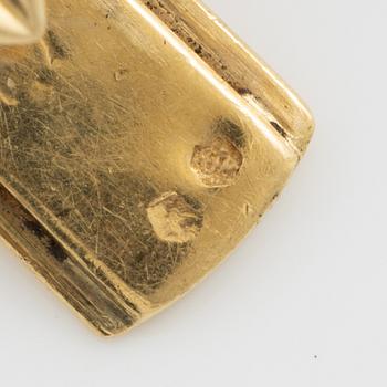 Bracelet 18K gold with diamonds and rubies.