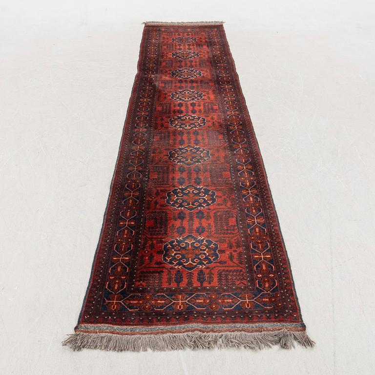 Gallery carpet, Afghan, approx. 376 x 84 cm.
