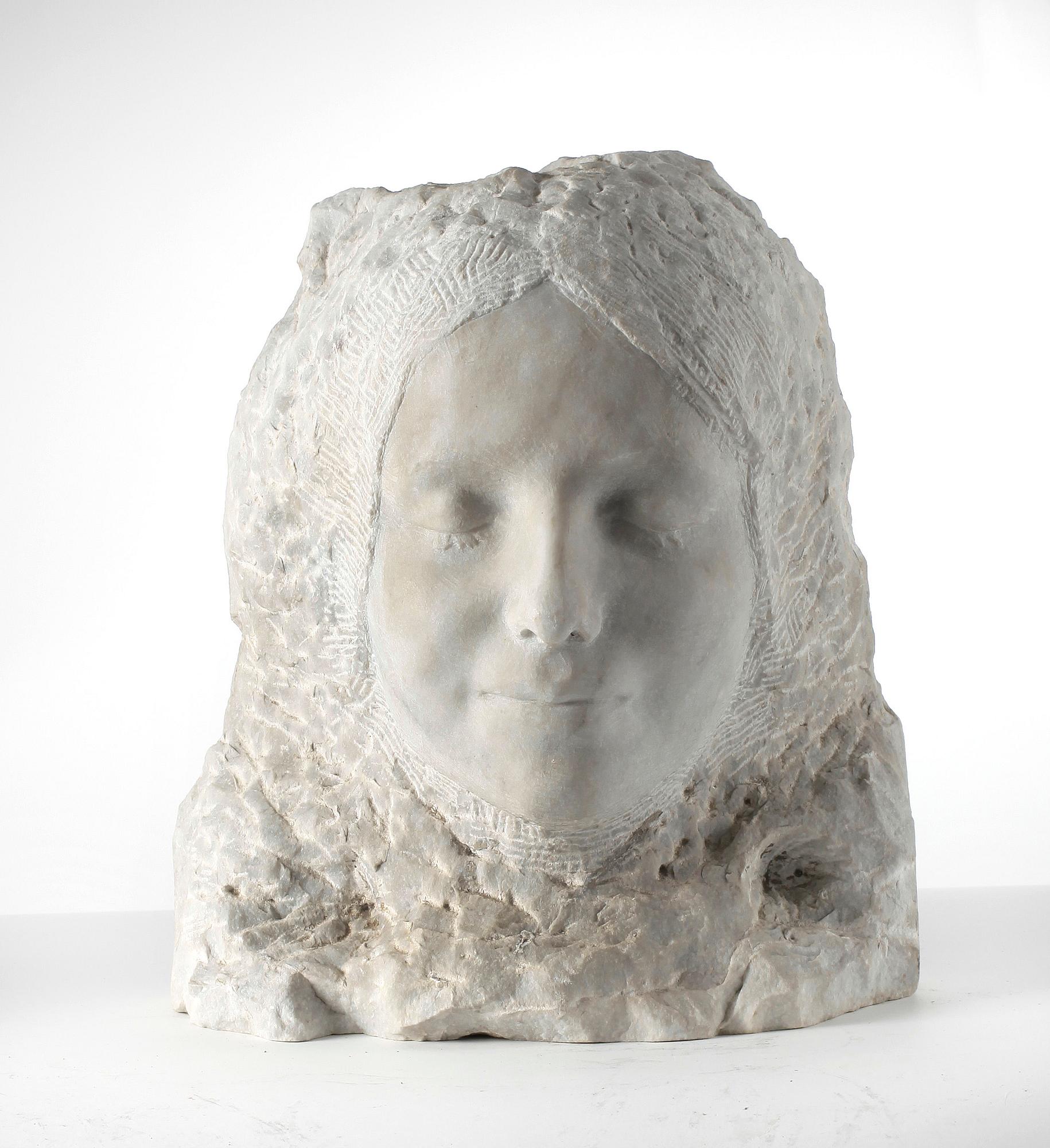 OKÄND KONSTNÄR, skulptur, marmor. Tidigt 1900-tal.