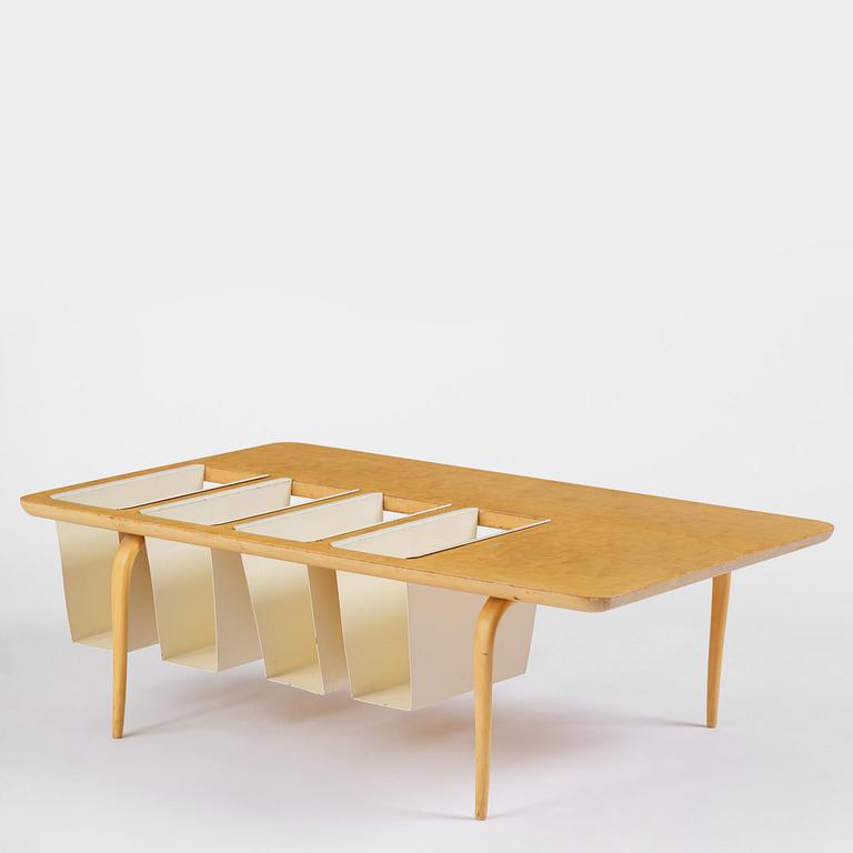 Bruno Mathsson, a magazine table, Firma Karl Mathsson, Värnamo, 1964.