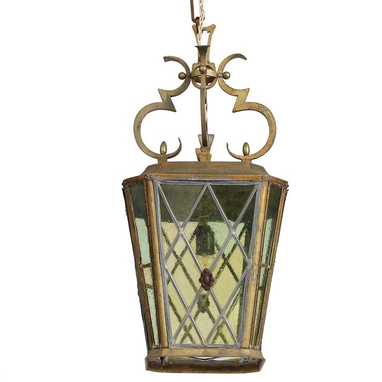 Petrus Forssberg, taklampa, egen ateljé, Stockholm, 1920-tal.