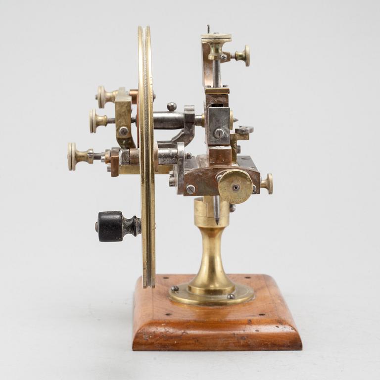 A 19th century watch maker's lathe.