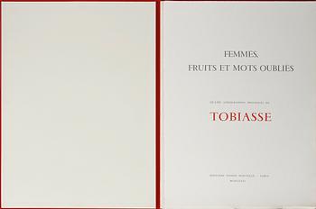 THEO TOBIASSE, mapp med 4 litografier, "Femmes, fruits et mots oubliés, sign o numr 15/250. 1981.