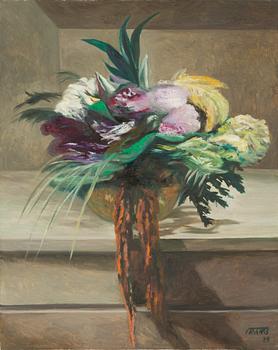 Valdur Ohakas, Still life with flowers.