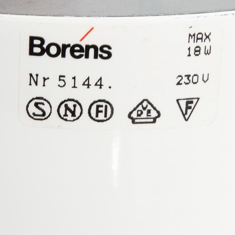 Boréns, wall lamps, 3 pcs, and ceiling lamp, second half of the 20th century.