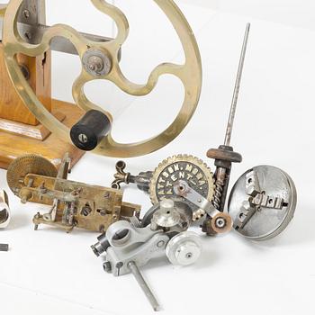 Watchmaker's equipment, Tools, Lathe, metal and wood "No Reserve".