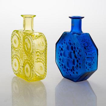 NANNY STILL, flaskor, 2 st, Riihimäen Lasi.