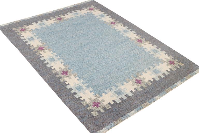 Ingegerd Silow, a flat weave carpet, signed IS, c. 230 x 164 cm.