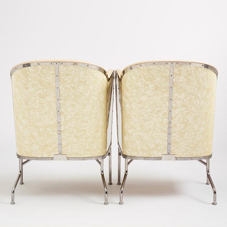 Mats Theselius, a pair of "Star" armchairs, ed. 147 & 175/360, Källemo, Värnamo, post 2009.