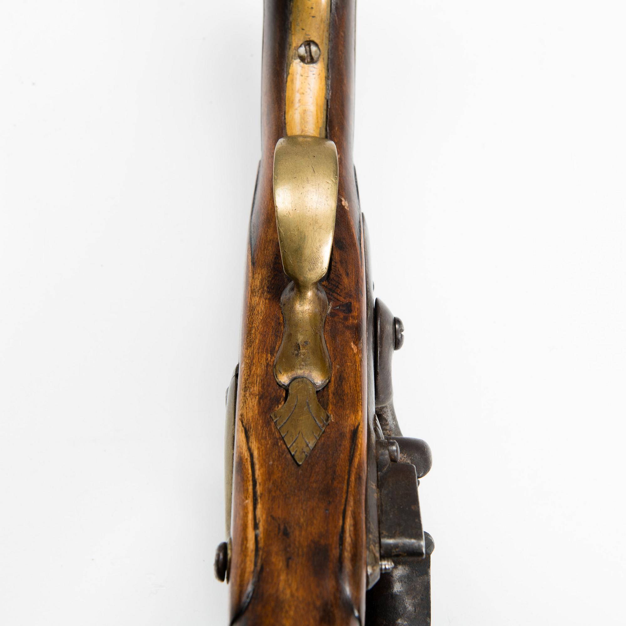A Swedish flintlock pistol model 1738.