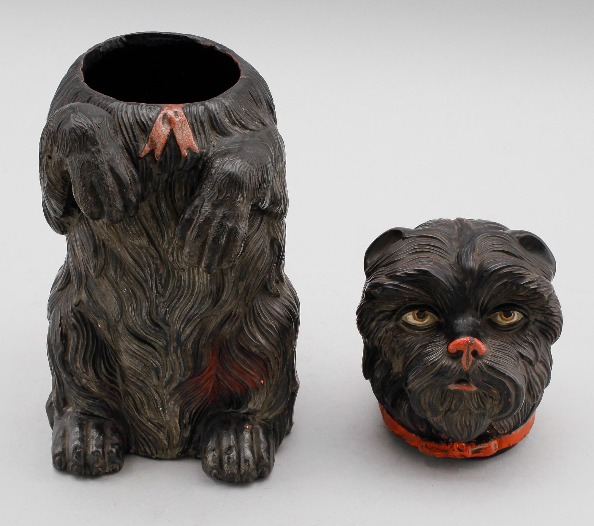 LOCKBURK, terracotta, 1800-talets andra hälft.